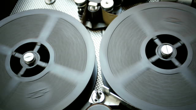 16 mm Film is Rotated in a Movie Camera