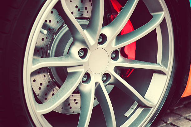 istock Close up of a modern sport wheel 545982072