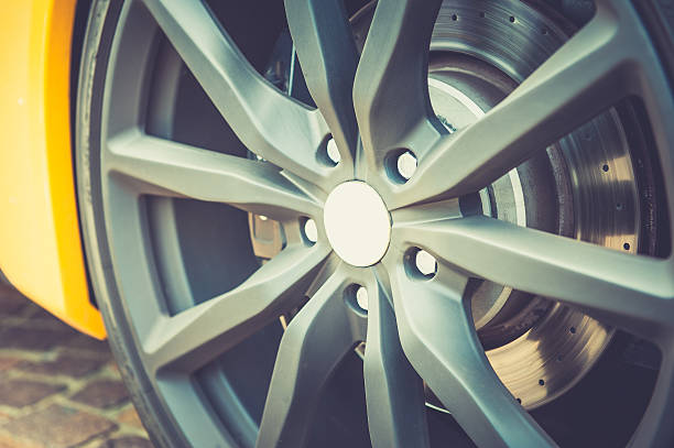 istock Close up of a modern sport wheel 545984434