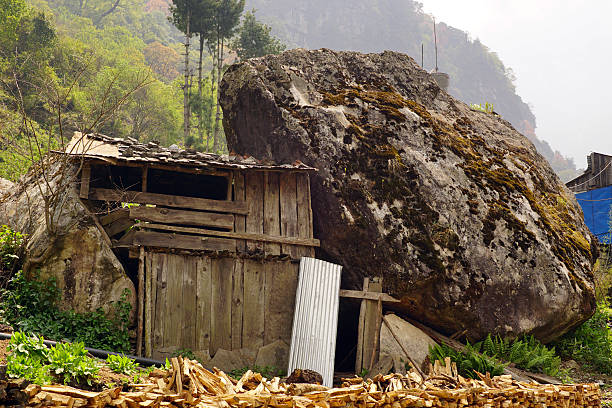 istock Nepali mountain village in the Himalayas 545989238