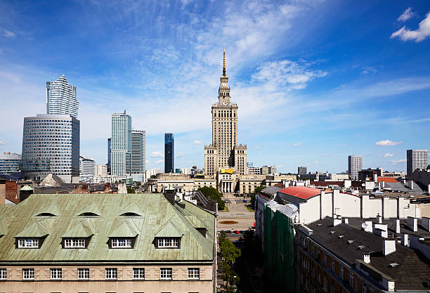 istock Panorama Warsaw city, Poland 545989818