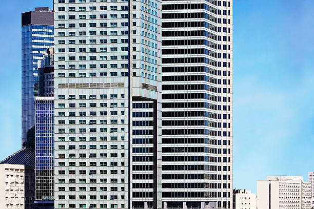 istock Modern skyscrapers in business district in Warsaw 545990782