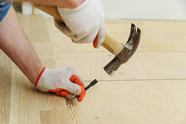 istock Laying hardwood parquet. 545991968