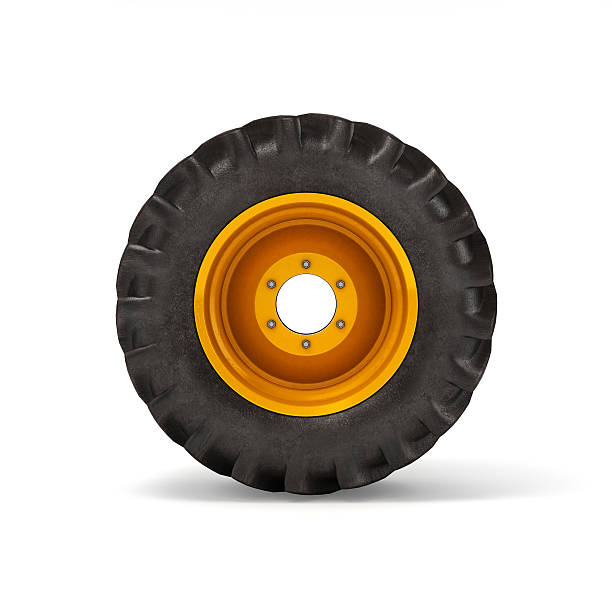 istock Off-road wheel isolated on white background. 3D illustration. 545992628