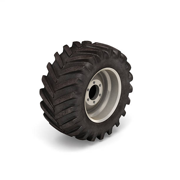 istock Off-road wheel isolated on white background. 3D illustration. 545992662