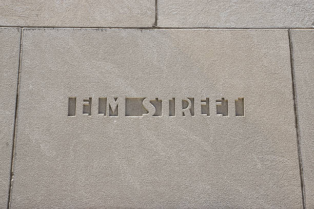 istock Signage for Elm Street carved in stone 545997844