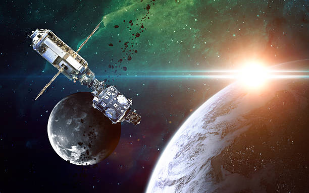 istock Abstract scientific background - glowing planet in space, nebula and 545997912