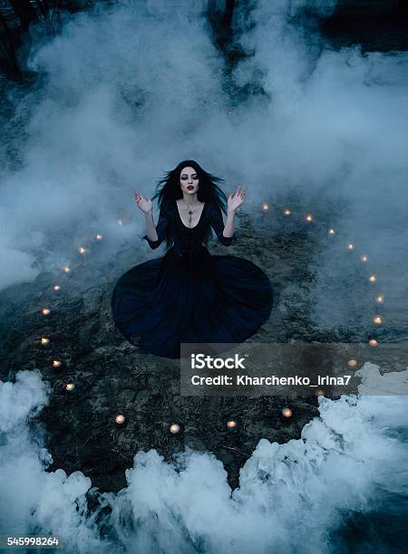 Witch To Conjure And Decided Stock Photo - Download Image Now - Witch, Women, Fantasy