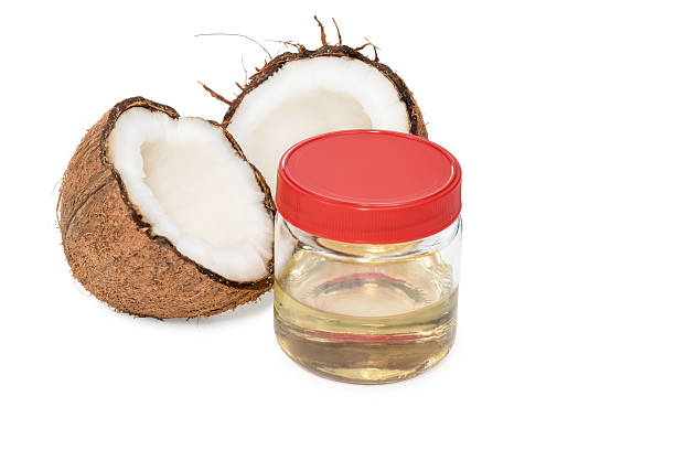 istock Coconut oil in jar 546000572