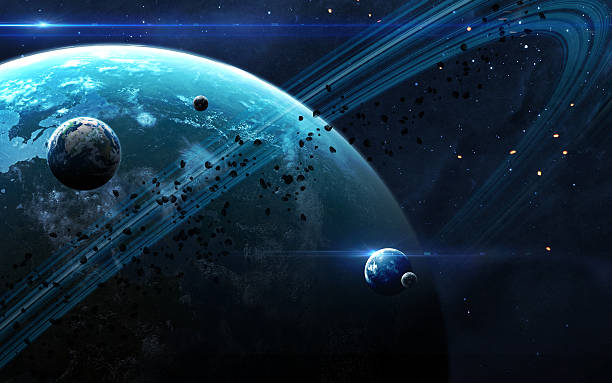 istock Universe scene with planets, stars and galaxies in outer space 546003414