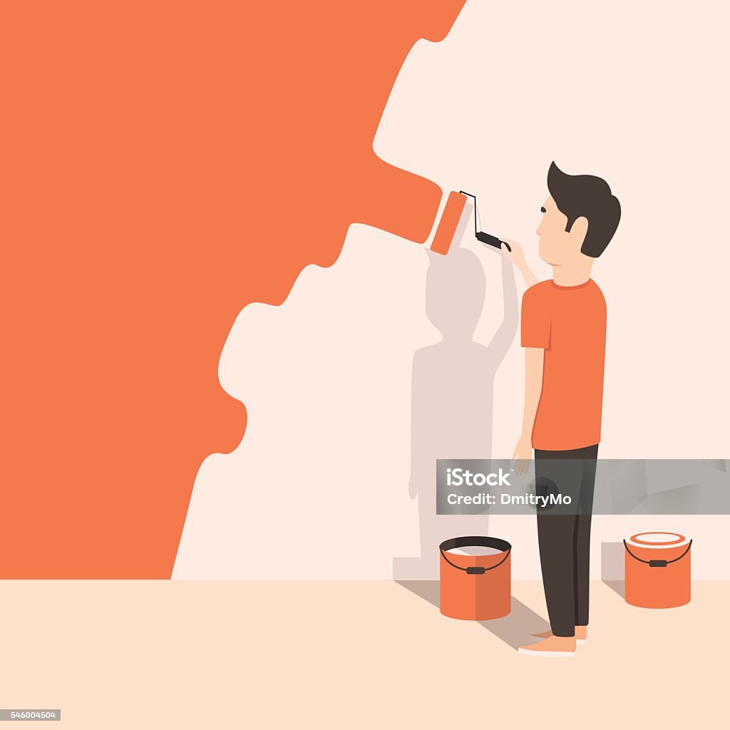 Ilustración de El Hombre Pinta La Pared En Casa Estilo De Dibujos Animados Ilustración Vectorial y más Vectores Libres de Derechos de Pintor - iStock Ilustración de El Hombre Pinta La Pared En Casa Estilo De Dibujos Animados Ilustración Vectorial y más Vectores Libres de Derechos de Pintor - iStock