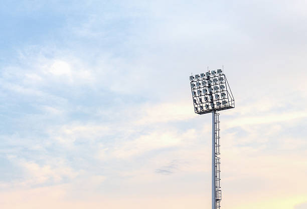 istock Pillar spotlights  in the evening 546009896