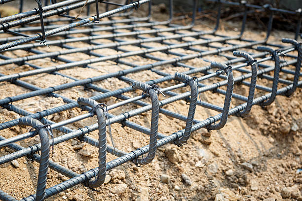 istock foundation steel for home building 546013628