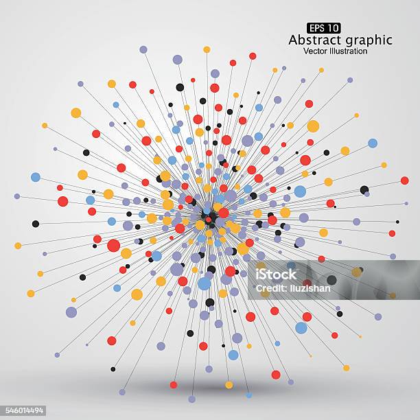 Ilustración de Consta De Punto Y Línea De Fondo Gráficos y más Vectores Libres de Derechos de Conexión - Conexión, Abstracto, Red informática