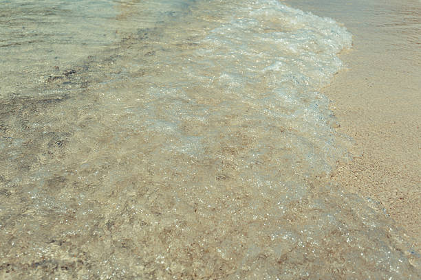 istock wave of the sea on sand beach 546015628