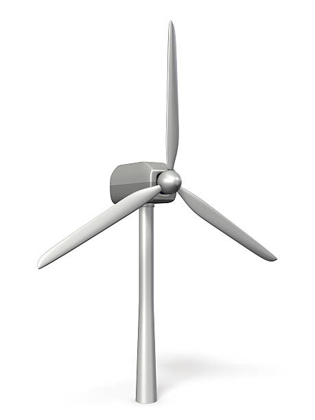 modello in miniatura di mulino a vento per la generazione di energia eolica. - レンダリング foto e immagini stock