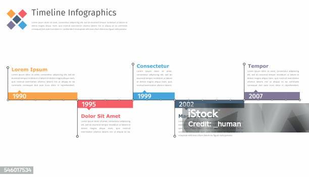 Timeline In Stock Illustration - Download Image Now - Timeline - Visual Aid, Sparse, History