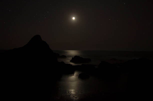 istock Moon on the beach reflexting light on the sea 546018098