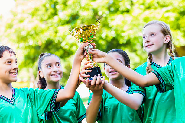 istock Excited soccer champions 546018890