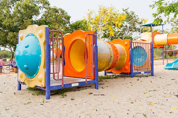 istock Colorful playground on yard in the park. 546021342