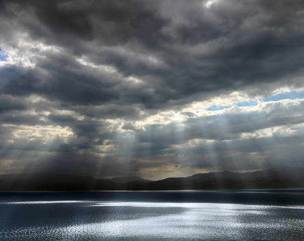 istock Cloudy on the Dead Sea. Israel 546026252
