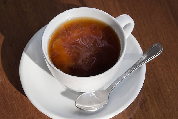 istock Cup of black coffee and milk 546027118
