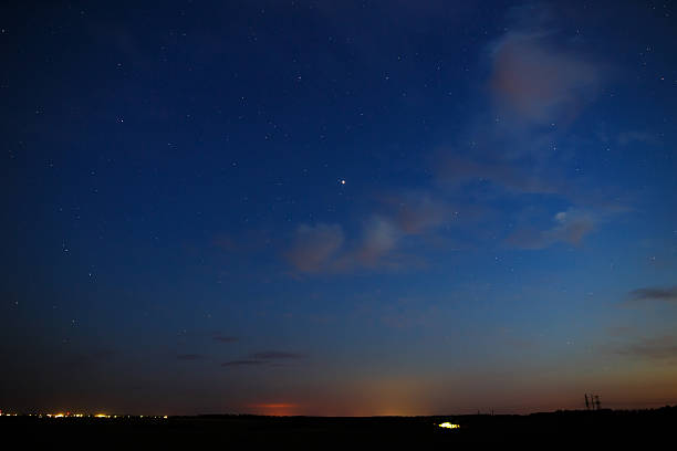 istock Stars and clouds in the sky after sunset. 546027124