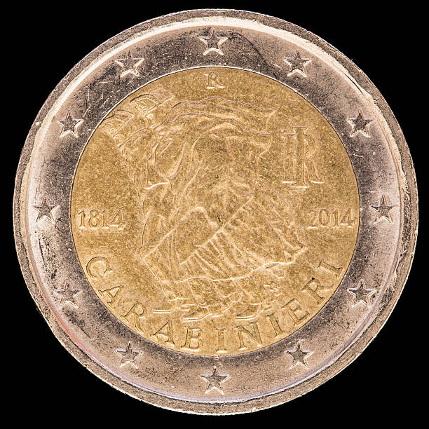 istock Commemorative two euro coin issued by Italy in 2014 546164076