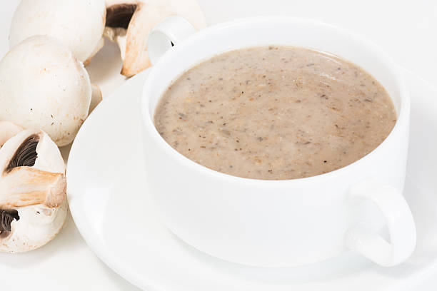 istock Mushroom soup close up 546164254