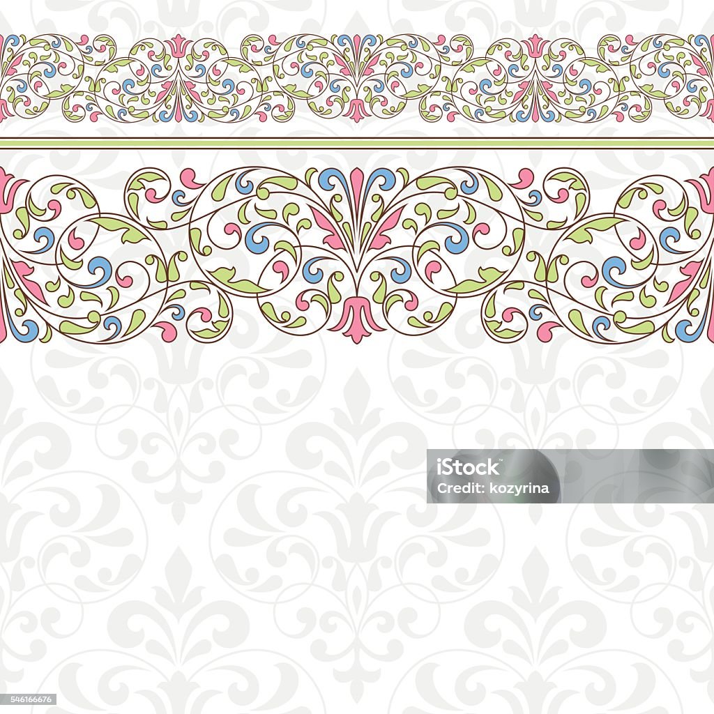 Invitation Pattern Design Floral Pattern For Invitation Card Stock Illustration - Download Image ...