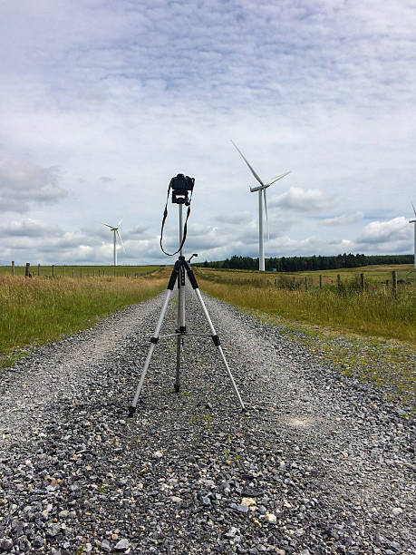 istock Photo shoot at windfarm 546167690