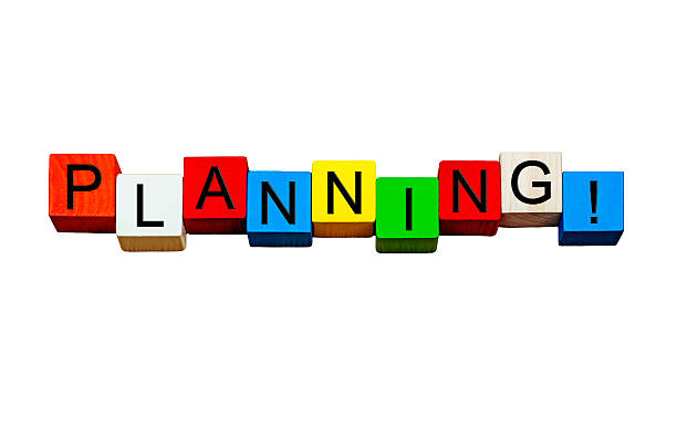 istock Planning - sign for business success, design isolated on white. 546168272