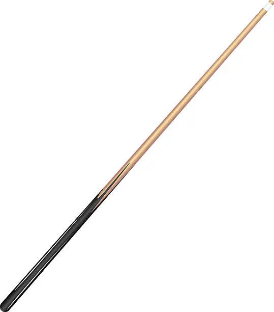 Vector illustration of Pool Billiard Stick