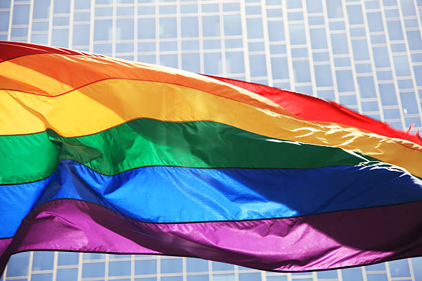 istock Gay pride rainbow flag 546170022