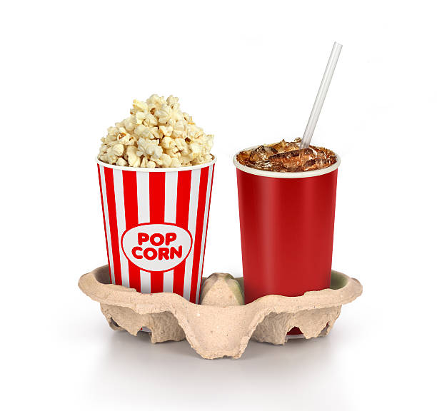 istock Popcorn in box with cola in takeaway cup 546170398