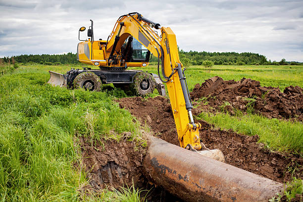 istock Gas pipeline excavation 546170742
