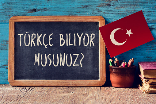 pregunta ¿hablas turco? escrito en turco photo
