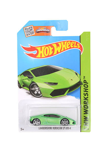 lamborghini huracan hot wheels diecast toy car - mint condition imagens e fotografias de stock