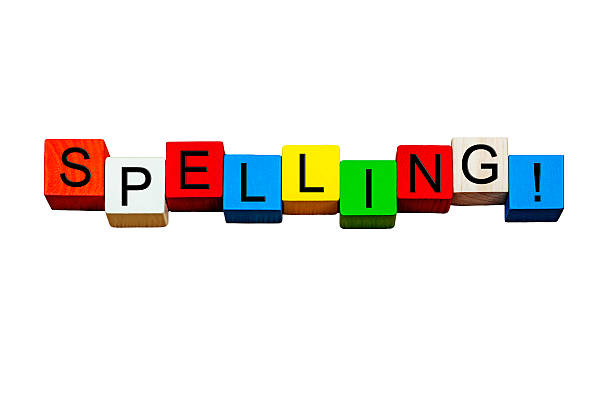 istock Spelling - education series, word design / sign - isolated. 546172860