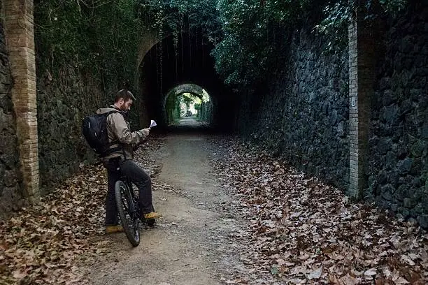 Photo of Biker in la Garrotxa