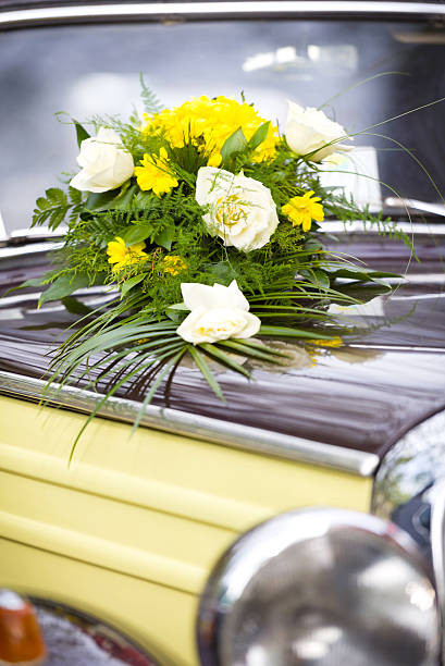 istock Vintage Car with Flower 546177392