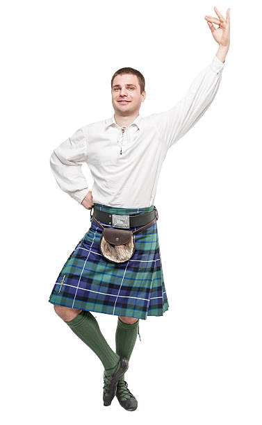 istock Scottish man in traditional national costume 546177482