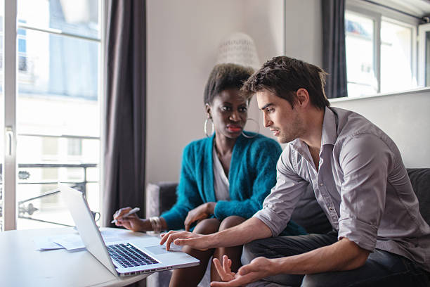 istock Business partners working at home 546178320