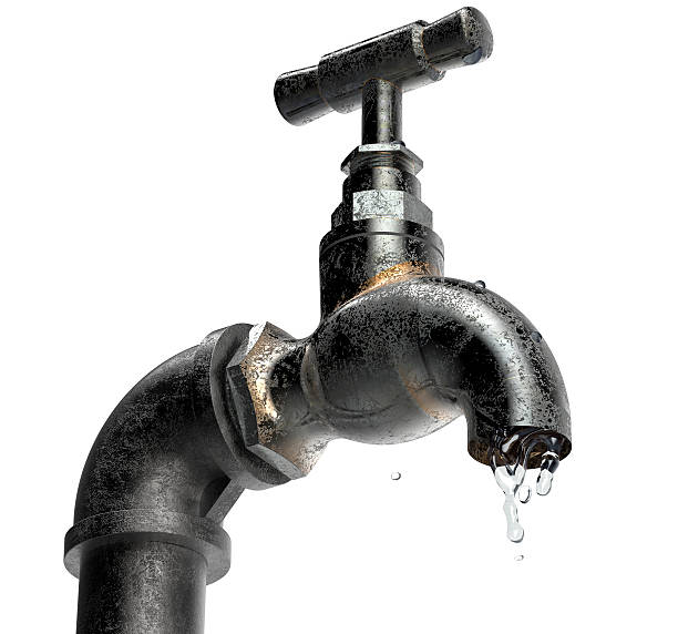 istock old water tap isolated on white 546180842