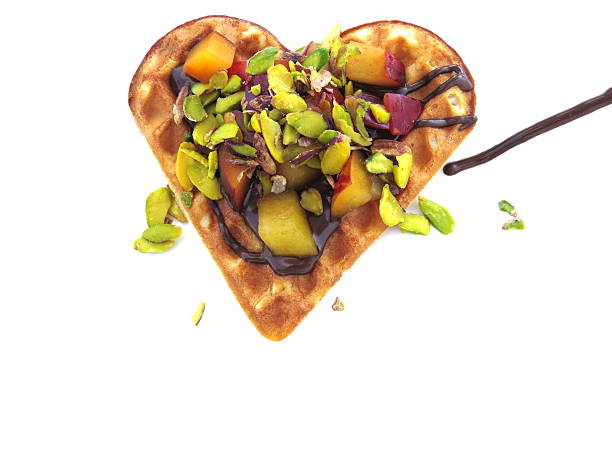 istock Waffle in shape of heart 546183390