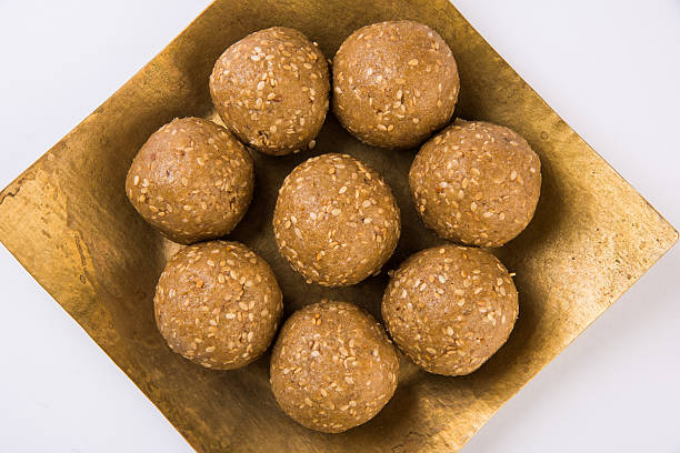 istock Makar Sankranti sweet tilgul or til gul laddu or laddoo 546183764