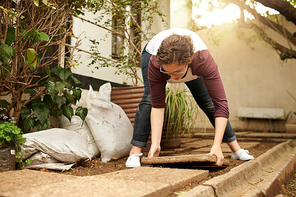 todo se está uniendo ahora - landscape design landscaped plan fotografías e imágenes de stock