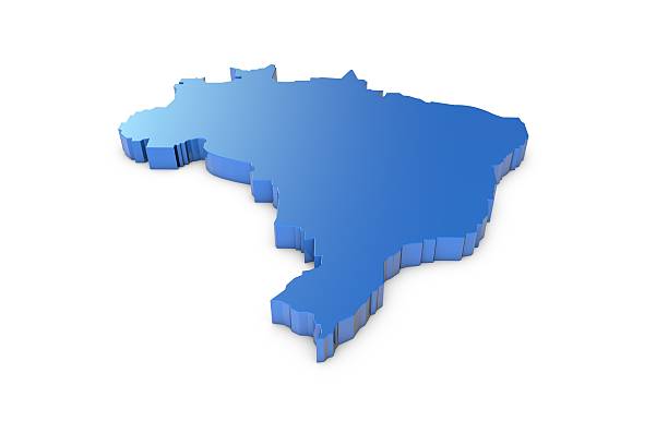 istock 3D map of Brazil 546193470