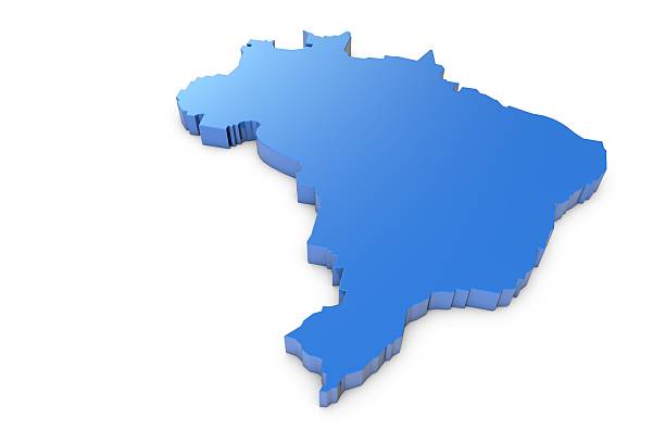 istock 3D map of Brazil 546193486
