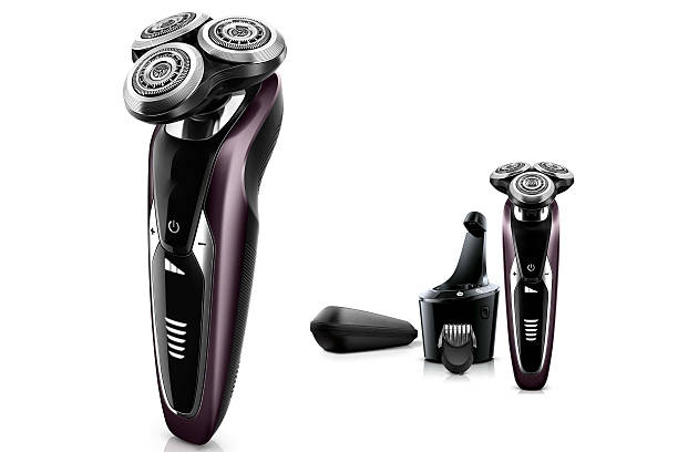 Electric razor shaver full kit Electric shaver full kit. razor blade photos stock pictures, royalty-free photos & images